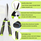YRTSH Hedge Clippers, Garden Hedge Shears for Trimming Border Hedges Shrubs