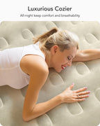 iDOO Air Mattress Queen with Built in Pump, Inflatable Mattress Queen Size, 18" Raised Blow up Mattress for Camping, Guests, Portable & Waterproof Air Bed, Colchon Inflable