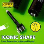 Clipper - Classic Large Reusable Lighter - Iconic Premium Refillable Lighters Bulk Pack - Replace Butane, Flint, and Spark Wheel for Unlimited Lights - 48 Pack - Zig-Zag Design