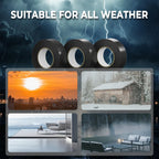 SWRT 0.75" x66ft 3 Pk Electrical Tape, Waterproof Flame Retardant.