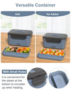 Electric Lunch Box Food Heater, New 100W Portable Food Warmer, Heated Lunch Box for Adults Car/Home with 1.8L Removable Stainless Steel Container, Christmas White Elephant Gifts, 12V/24V/110V/220V