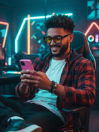 VISOONE Gamer Glasses Professional Blue Light Filter with Anti-Fatigue and Anti-Glare for Men and Women RIVER