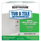 Rust-Oleum 384166 Tub And Tile Refinishing 2-Part Kit, Gloss Coastal Fog