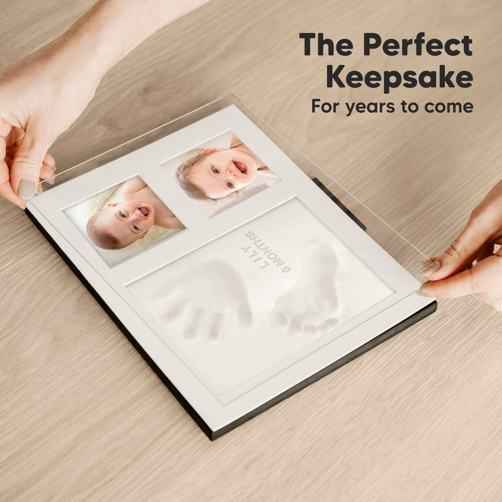 Baby Hand and Footprint Kit Quick Dry Clay Baby Footprints (Alpine White)
