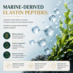 QUZOYU Claranova Labs Elastin Peptides, 1000mg Marine-Derived Peptide Formula, 60 Count