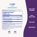 Natrol 5-HTP 100mg, Dietary Supplement Helps Support a Balanced Mood, 90 Time Release Tablets, 22-45 Day Supply