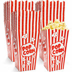 Homrelaxy 120Pcs Mini Popcorn Boxes, 4.6" Tall and 2.6" Square Small Paper Popcorn Containers Buckets for Pop Corn Machine, Movie Night, Cinema, Carnival, Party, Concessions