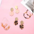 LANTAI Vacation Statement Earrings for Women Acrylic Rattan Earrings