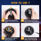 JIN BD Wrist Trainer Ball Auto-Start Wrist Strengthener Gyroscopic Forearm Exerciser Gyro Ball for Strengthen Arms, Fingers, Wrist Bones and Muscles