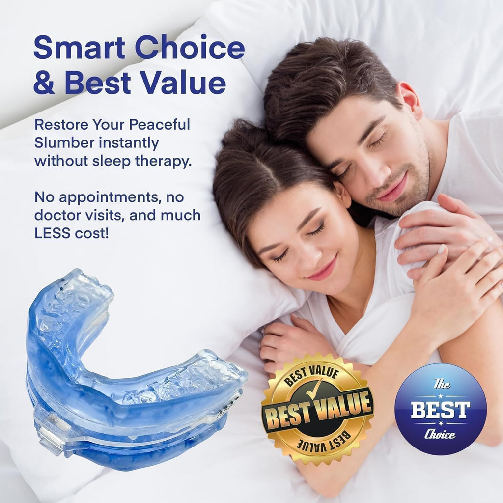 Difiney Anti Snoring Device: FDA-Cleared Anti Snoring Mouthpiece – Adjustable Snore Stopper Mouth Guard for Men & Women to Sleep Better – Reusable Nighttime Use with Storage Case