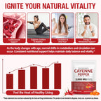 Premium Pepper Capsules with Turmeric Curcumin & Beet Root Extract 2pcs | Supports Cardiovascular Health, Blood Circulation | Potent Capsaicin Supplement, Easy-to-Swallow Softgels (480 Count)
