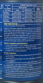 EasyCare 30064 PoolTec Algaecide, Clarifier and Chlorine Salt Cell Booster, 64 oz. Bottle