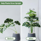 Xeeol 32.6in Tall Plant Trellis Indoor, Metal Garden Trellis for Climbing Plants, Expandable Trellis for Potted Plants for Ivy Pothos Hoya Monstera, 2 Pack