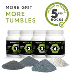 Polly Plastics Rock Tumbler Tumbling Media Grit Kit & Plastic Filler Pellets