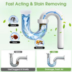MOSAMNI Drain Clog Remover, 268g Solid Pipe Cleaner Particle, Fast Acting Drain Cleaner for Kitchen Sinks, Bathtubs & Showers