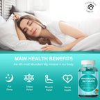 Magnesium Glycinate Gummies 500mg, Sugar Free for Adults & Kids, Best Magnesium Gummies for Sleep, Stress & Muscle Relief & Nerve Health, No Melatonin, Gluten Free, Non GMO, Vegan, Pectin, 120