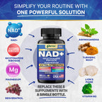 NAD+ Supplement, Liposomal Nicotinamide Riboside, 10-in-1 Strength, 2 Pack