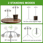 Full Spectrum Grow Light for Indoor Plants with Adjustable Tripod Stand, 11''- 60'' Height Plant Grow Lamp with Auto Timer 3/9/12H, LED Plant Light for Houseplants, Seedlings, Flowers & Indoor Garden