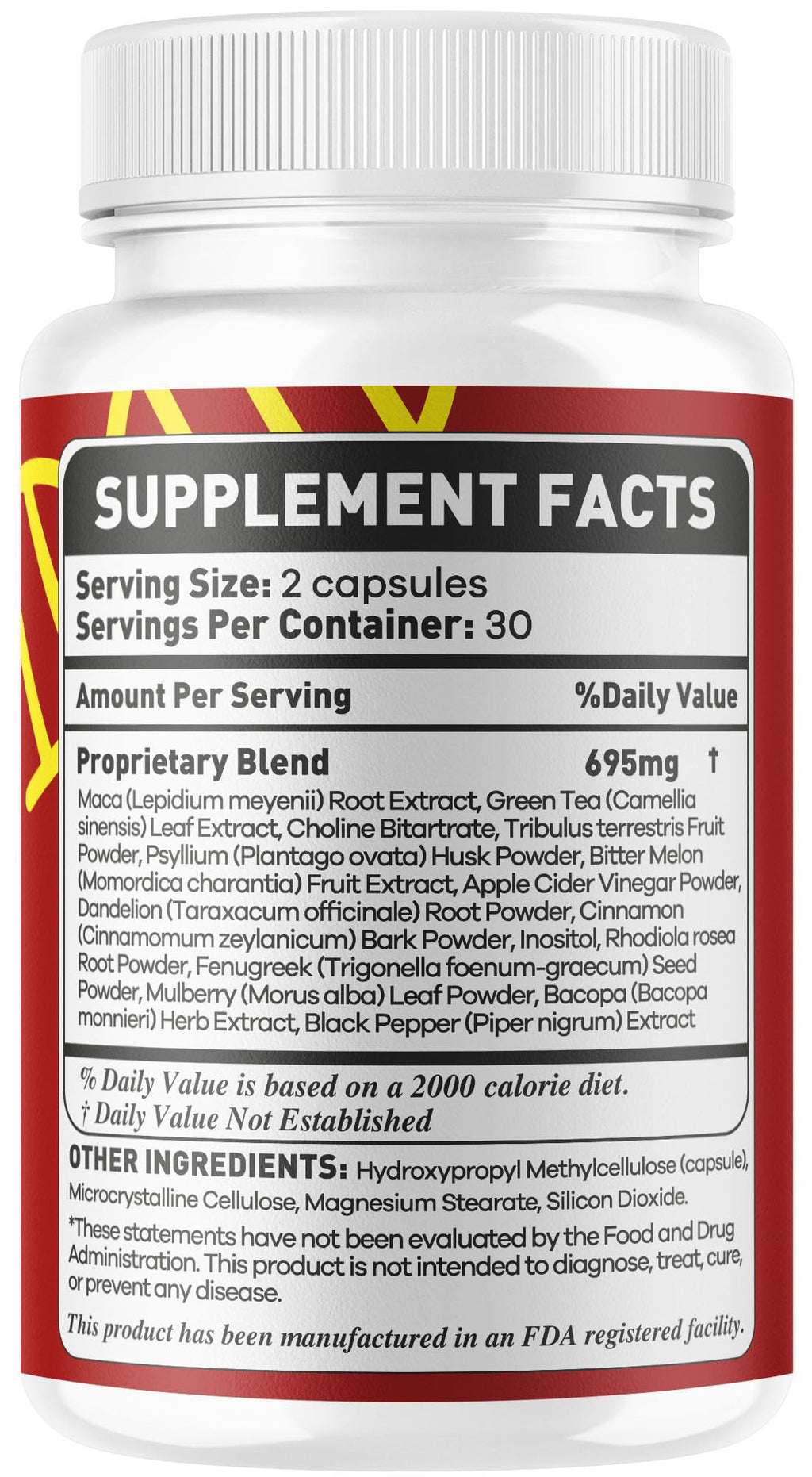 Gluco Health Capsules - GlucoHealth Support Pills Premium Plus All Natural Ingredients Advanced GlucoHealth Formula Maximum Strength for Overall Health & Wellness, 60 Capsules for 1 Month