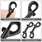ERKOON 3.5 inch Double Ended Bolt Snaps Hooks 110lbs Load Capacity Zinc Alloy Double Sided Clips Heavy Duty Trigger Snap for Dogs Leashes/Water Bucket/Horse Feed/Hammocks (22 Pack)