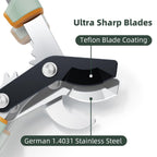 PrunePro® Loppers for Tree Trimming Stainless Steel Branch Cutter Heavy Duty Bypass Tree Pruner Rust Resistant Sharp Blade Up to 2" Tree Limb Trimmer for Gardening