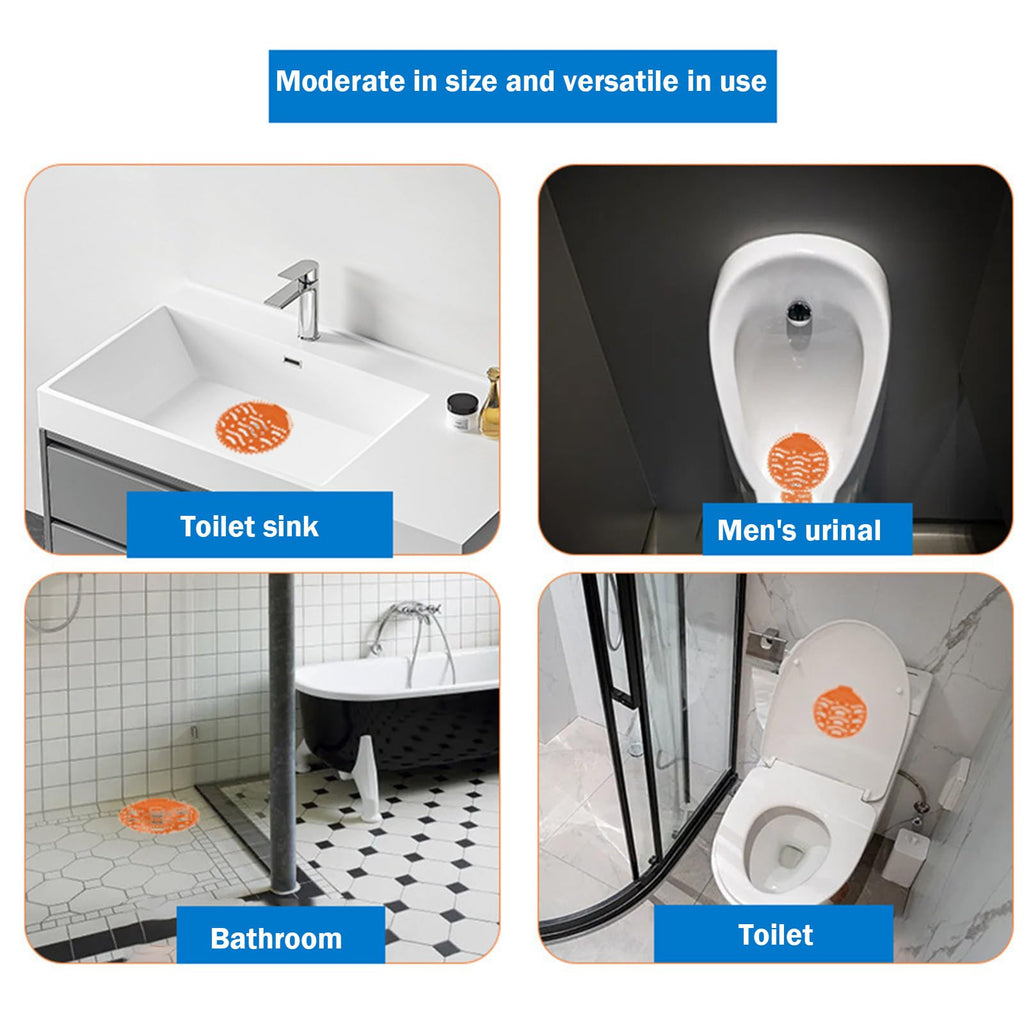 12-Pack Urinal Screen Deodorizer Mat, urinal cake 4 Fresh Scents, Anti-Splash Design for Commercial Bathrooms