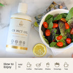 VTC VitaTradingCo. 100% Pure C8 MCT Oil | 3X Distilled Caprylic Acid | Healthy Fat for Clean Energy | Sustainably Sourced | Non-GMO, Paleo, Keto | 32oz, 64 Servings (Unflavored)