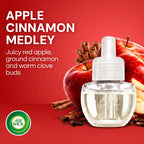 Air Wick Plug-In Refills, Apple Cinnamon Medley, Essential Oils,10 count