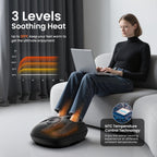 RENPHO Foot Massager Machine with Heat [2026 Upgraded], Birthday Gifts for Women Men Mom Dad, FSA Eligible HSA Shiatsu Foot Massager for Plantar Fasciitis, Cordless Control, Self Care Gifts, Black