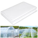 10 x 26 FT Clear Greenhouse Plastic Sheeting, 6 Mil Polyethylene Film Heavy Duty, Water Sun Frost Wind Dust Resistant Winter Hoop House Toughness Plastic Cover for Farming, Gardening, Agriculture, DIY