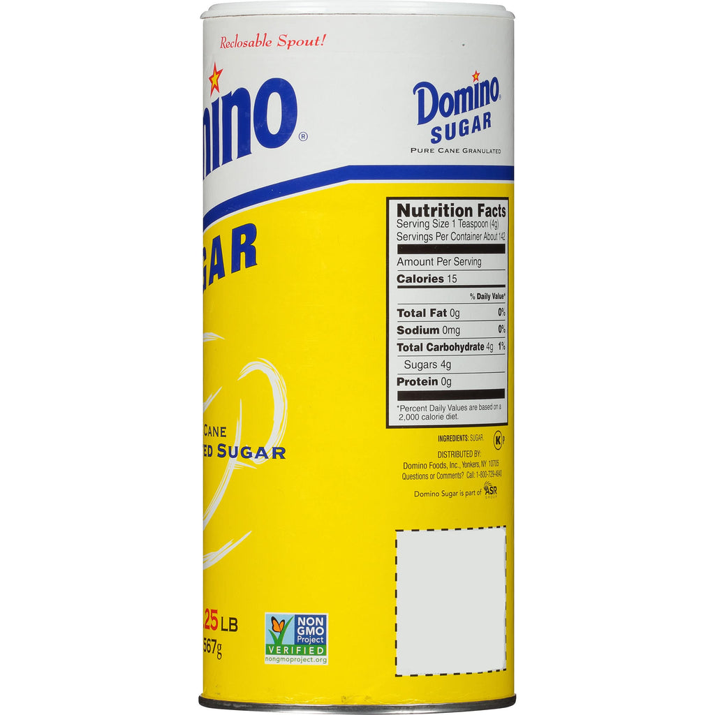 Domino® Granulated Sugar, 20 oz Canister, 3 Pack