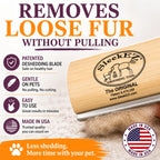 SleekEZ Dog Brush for Shedding | Patented Deshedding Dog Brush | Pet Hair Remover for Short, Medium & Long Coats | Made in USA | 5 Inch