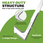 WORKPRO Crack Weeder, 12" Stainless Steel Crevice Weeding Tool