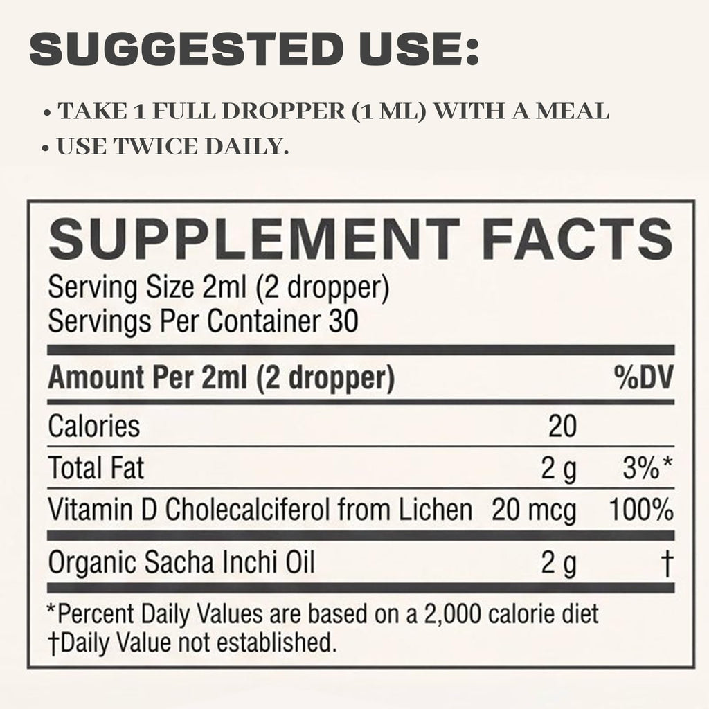 Athera Drops Organic Sacha Inchi, Athera Oil Hydrates The Joints for Menopausal Joint Dryness, Rich in Vitamin D3 (1)