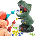 BLmukce Dinosaur Shooting Toys for Kids 3-5 5-7, Movable Target Shooting Game trex Chomp Shot Dino Blaster Toy Gift for Boys Age 4-8, Christmas & Birthday Gifts for 3 4 5 6 7 8 Years Old Kids