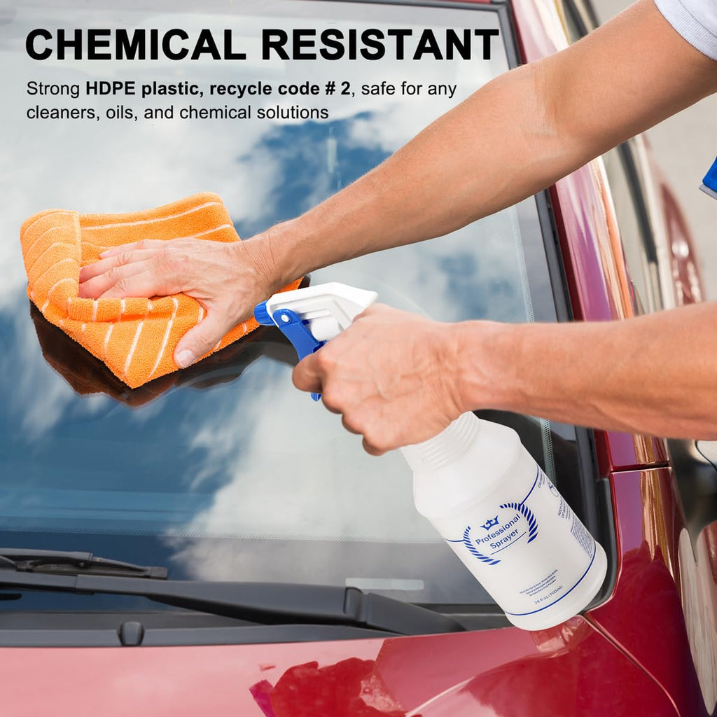Plastic Spray Bottles, All-Purpose Empty Sprayer Bottle (2 Pack 24 Oz)