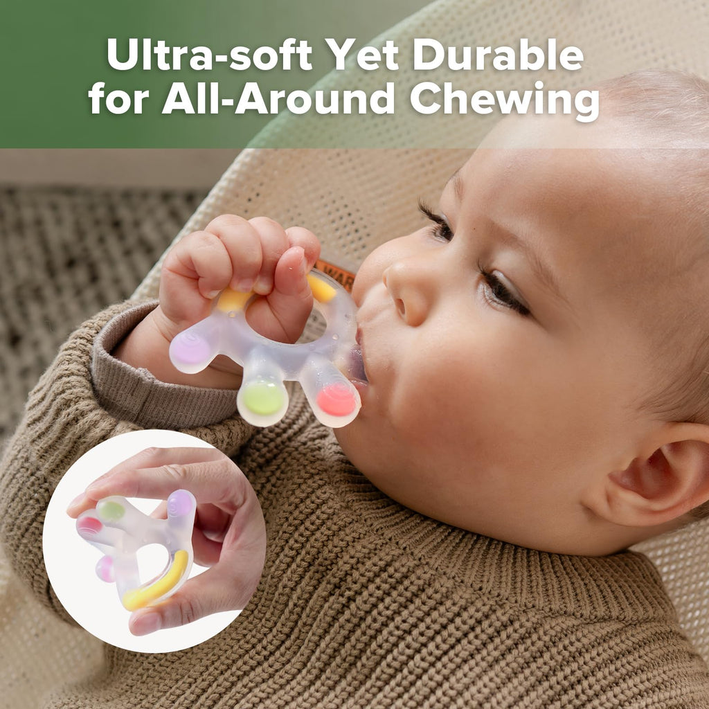 Haakaa Silicone Teether Combo, Baby Freezer Teething Toys, 2 Pack