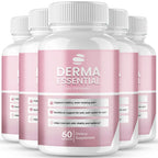 Derma Essential Capsules, Premium Derma Essential for Skin Clarity Support Supplement Pills - Maximum Strength, All Natural for Clear-Looking Skin & Natural Glow, DermaEssential Reviews (5 Pack)