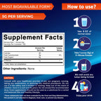 Vitamatic D-Ribose Powder 500g - 17.6 OZ (500 Gram) | Pure & Unflavored | Non-GMO | Easy-Mix Dietary Supplement