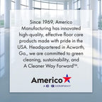 Americo Red Buffer Floor Pad, For Light Cleaning and Buffing, 14"x20", 5 Pads/Case, Made of 100% Recycled Content, USA Made