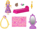 Mattel Disney Princess Toys, Rapunzel Storytime Stackers Doll House Tower with Rapunzel Small Doll, 1 Pascal Figure & 7 Accessories, Inspired by Movie