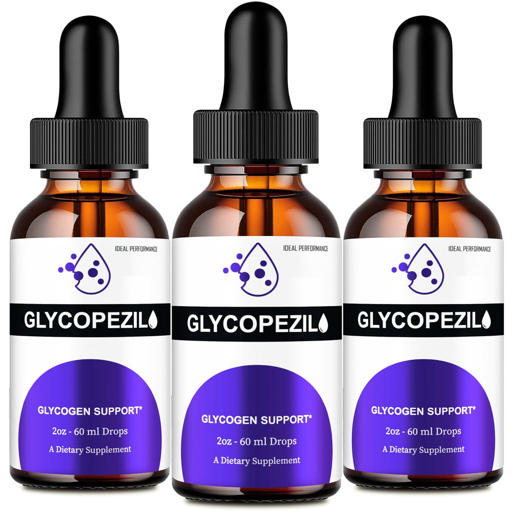Glycopezil Drops, Official Glycopezil Blood Support Supplement Droppers - Maximum Strength, All Natural Healthy Circulation and Stable Levels, Advanced Glycopezil Health Support Reviews (3 Pack)