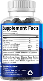 Vitamatic Iron Gummies Supplement for Women & Men - 20mg Serving - 60 Vegan Gummies - Great Tasting Iron Gummy Vitamins with Vitamin C (60 Count (Pack of 2))
