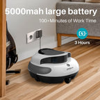 POOLPURE Cordless Robotic Pool Cleaner - Dual 30W Motors, 100Min Runtime, for Above & In-Ground Pools Up to 1000 Sq.Ft, Auto-Parking, Advanced Waterproof Technology