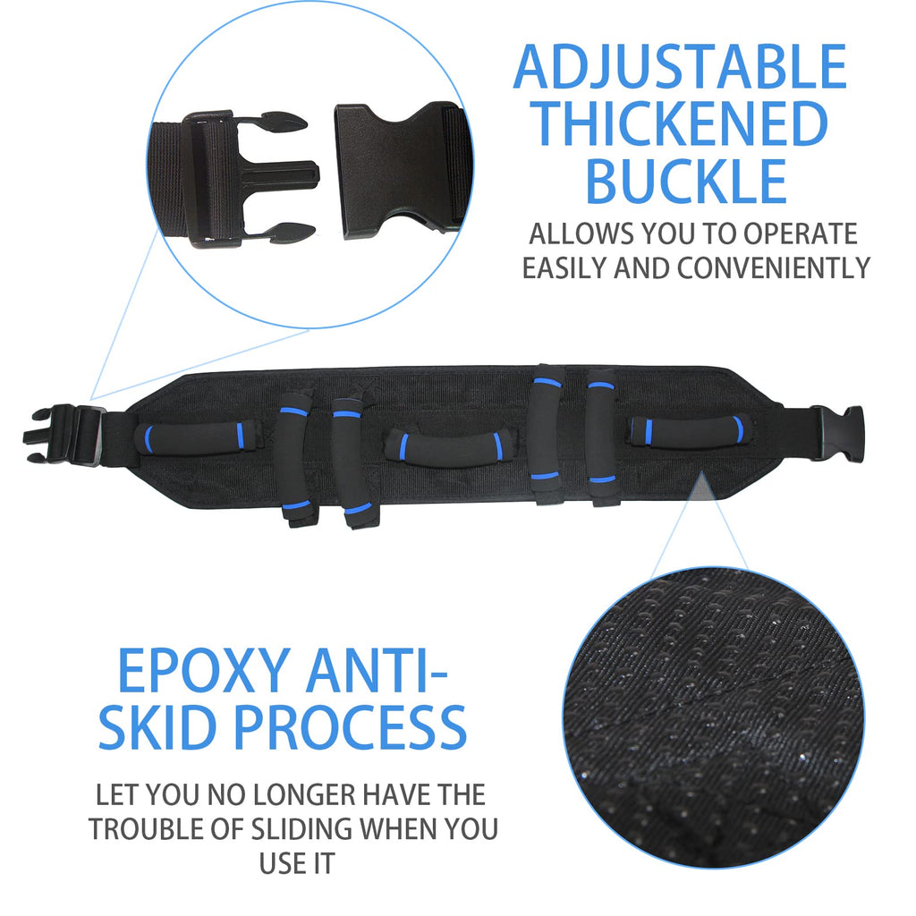 Gait Belt, Gait Belts for Seniors, Gate Belts Medical for Elderly, Gait Belt with 7 Handles, Patient Transfer Belt Quick Release Buckle, Medical Lift Strap Nursing Safety Belt for Physical Therapy