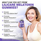 Melatonin 20mg Gummies for Adults (2 Packs) Extra Strength with L-Theanine, Ashwagandha, Magnesium, Turmeric, GABA, Lemon Balm and Chamomile for Supports Healthy Circadian Rhythm, Grape Flavor, 120ct
