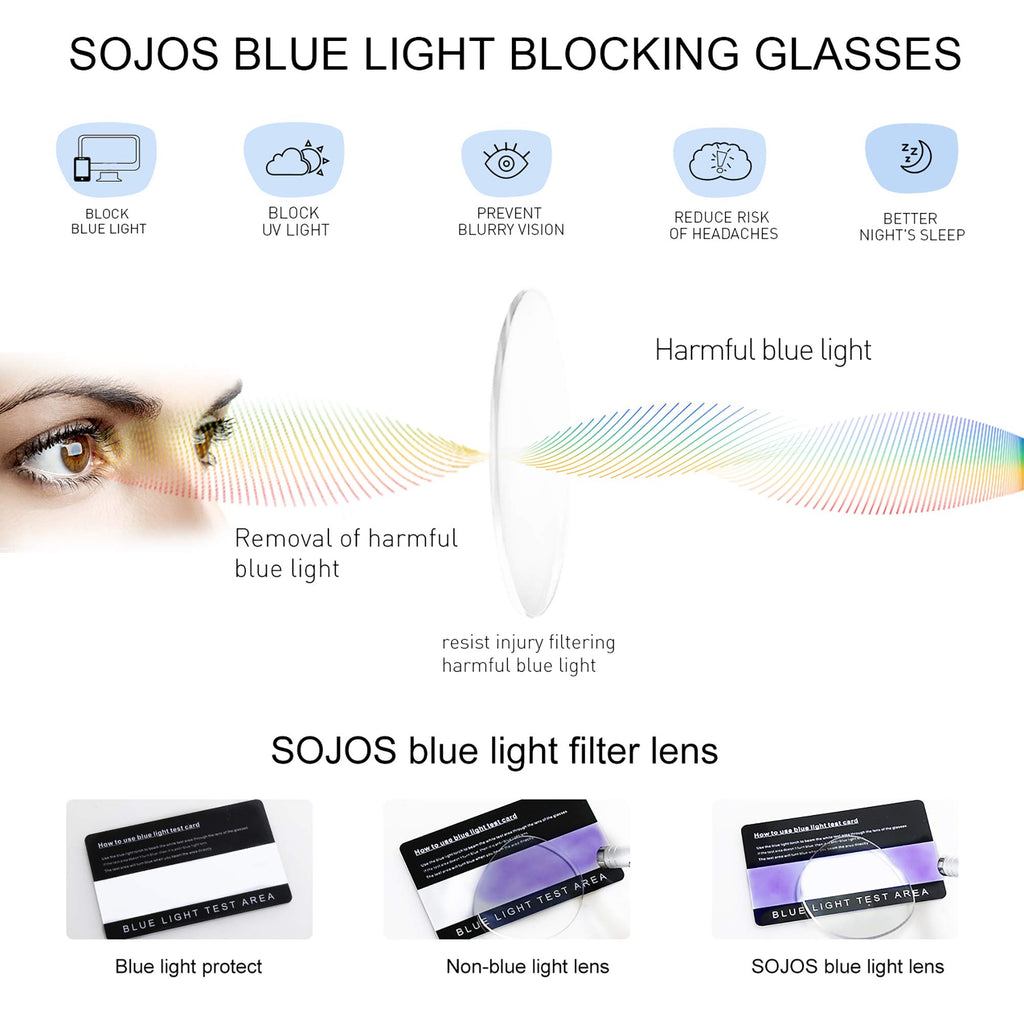 SOJOS Small Blue Light Blocking Glasses Hexagonal Eyeglasses Frame Anti Blue Ray Glasses One and Only SJ5036 with Gold Frame/Anti-Blue Light Lens