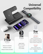 GETPALS Wireless Charger iPhone Charging Station for Apple Multiple Devices