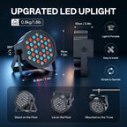U`King 36 LED RGB Stage Par Lights by Remote DMX Control 2pack