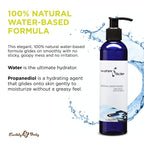 Earthly Body WaterSlide, 8 fl. oz. - Personal Moisturizer - 100% Natural, Water-Based Formula - Vegan & Cruelty Free